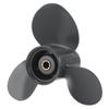 Outboard Propeller 3 Blades Aluminum Alloy Copper Outboard Replacement for Outboard 8‑20HP