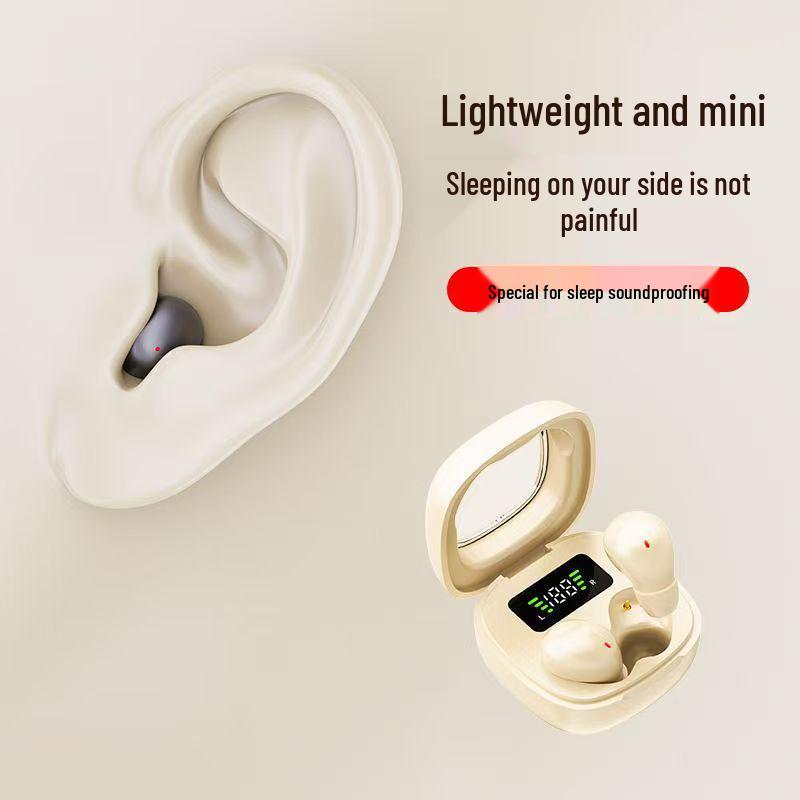 Y19 Invisible Wireless Bluetooth Earbuds: Comfortable In-Ear Design, Ultra-Long Battery Life, Noise Cancelling for Side Sleep