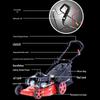 Dengcheng 20-inch Self-Propelled Gasoline Lawn Mower CN plug (adapter included)