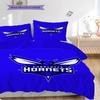 Queen City Hornets Dynamic Basketball Spirit Bedding(1 * duvet cover + 2 * pillowcase, without core)Bedding set Duvet cover and pillowcase