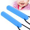 2pcs Silicone Teether High Temperature Resistant Waterproof Chewing Pendant Necklace