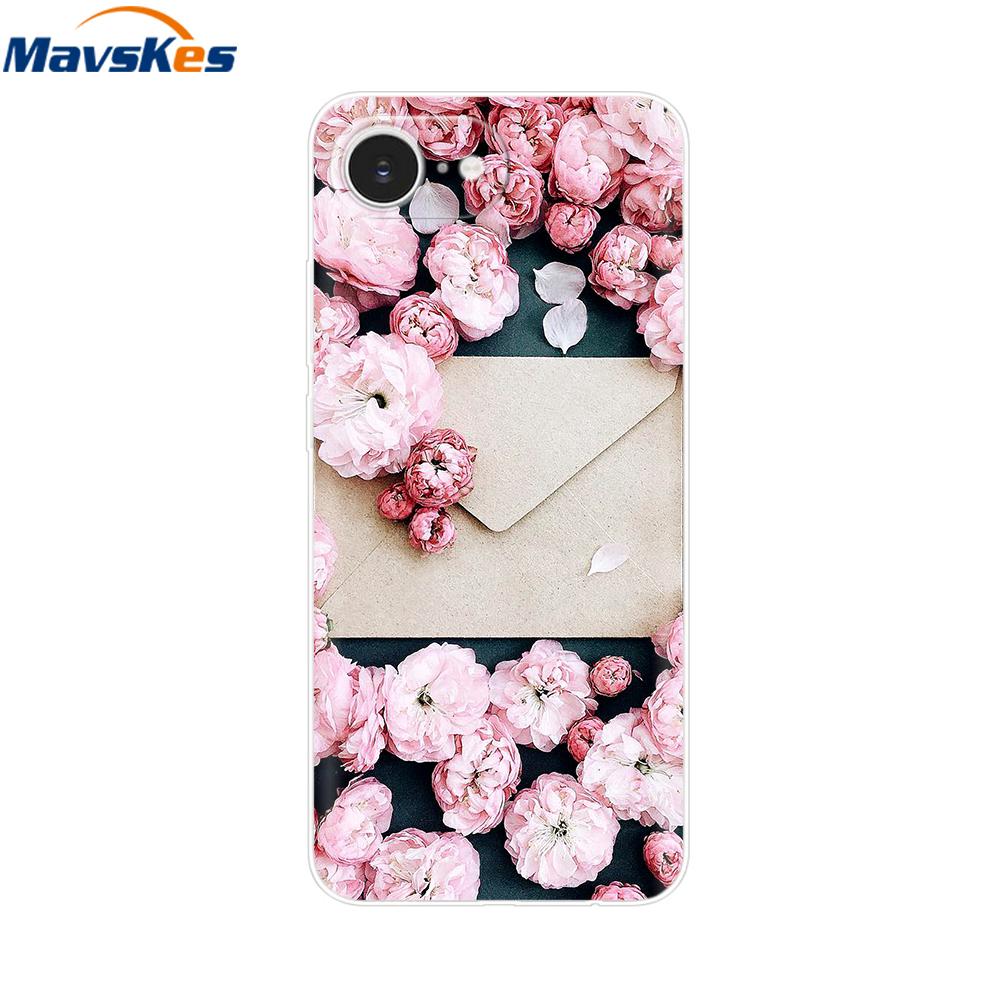 For iPhone 16e Case For Apple iPhone 16e Case Luxury Clear Painted Cover Case For iPhone 16e 16 E Coque Protective Cover Fundas