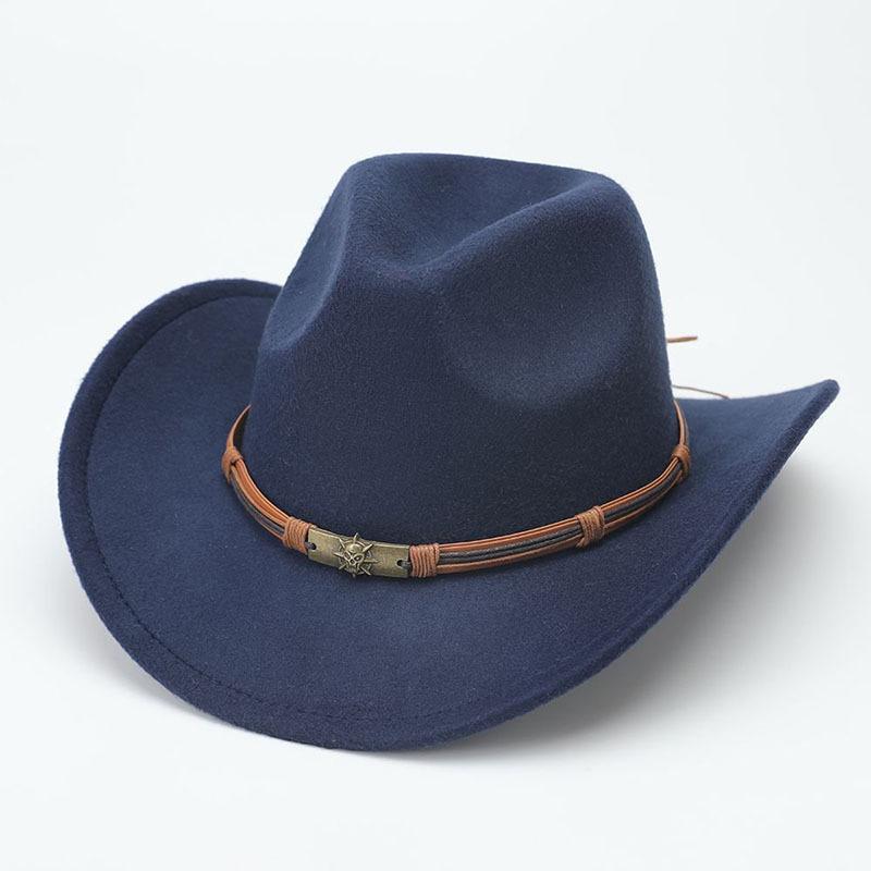 Tibetan Western Cowboy Hat Ethnic Style Travel Riding Hat Jazz Hat Casual Retro Ethnic Style Top Hat Tide