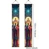 Three Kings Day Door Banner 71 x 12 Inch Vertical Hanging Decoration Epiphany Fiesta Día De Reyes Celebration Religious Holiday Porch Wall Entryway