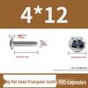 Hardened M4 Triangular Thread Phillips Self-Tapping Mushroom Head Wood Screw