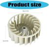 High Efficiency Industrial Dryer Blower Wheel Suitable for 697772 Model ABS Texture Enhanced Airflow Quiet Operation
