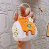 Stuffed Swiss Roll Pendant Animal Cartoon Plush Keychain Plush Swiss Roll Keychain  Festive Decor