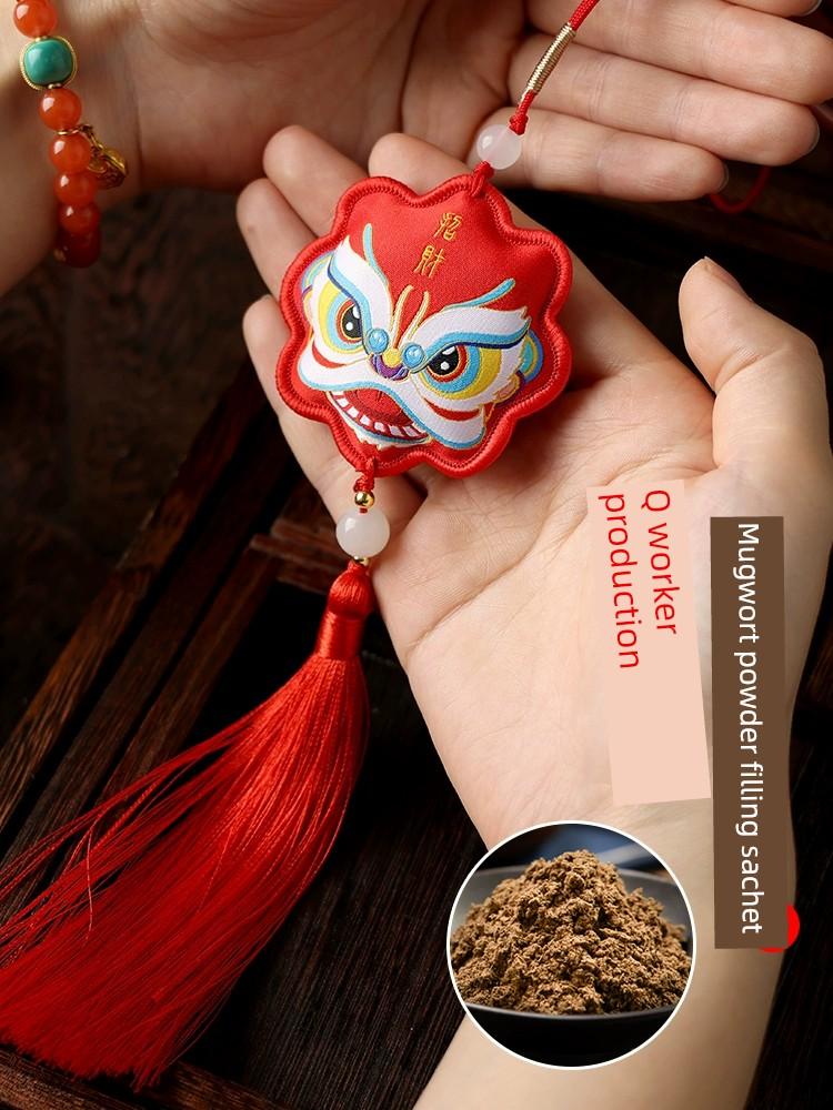 Dragon Boat Festival Sachet Chinese Ancient Style Perfume Bag Royal Court Tassel Argy Wormwood Sachet Mosquito Repellent Small Sachet Car Carry-on
