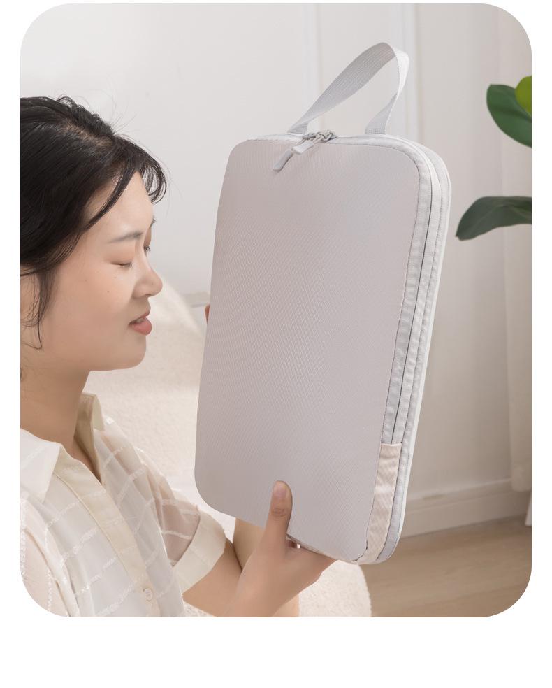 Czteroczęściowy zestaw kompresyjny podróżny: Worki próżniowe na ubrania, buty i skarpetki - Wodoodporne rozwiązanie do przechowywania