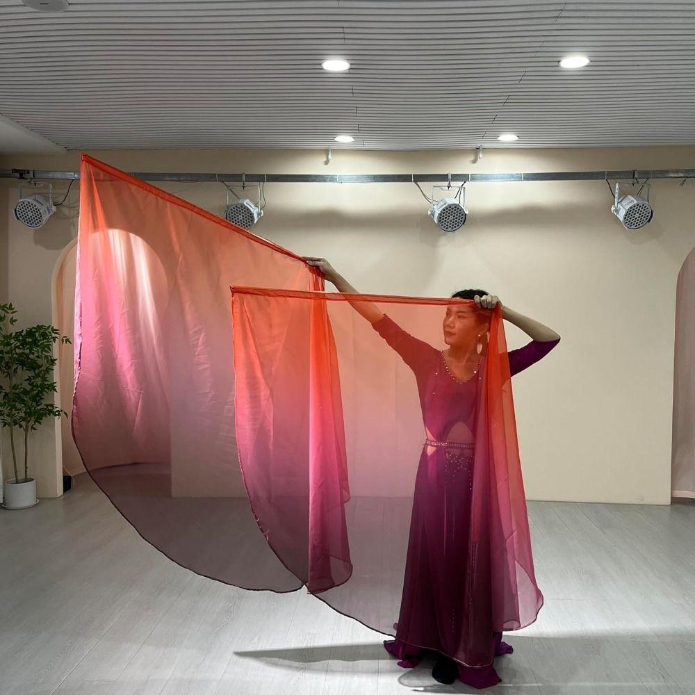 with Telescopic Sticks Belly Dance Accessories Props Multicolor Dance Props Colorful Scarves Flag