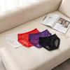 Fashion Low Waist Sheer Mesh Lace Thong Seamless Transparent Lace Flower Briefs Women Hollow One-piece Romantic T Panties Ladies
