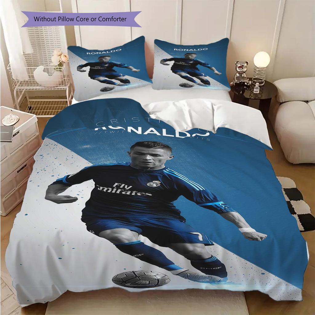 Biancheria da letto Azione Lionel Messi Stella dell'Argentina (1 * copripiumino + 2 * federa, senza nucleo) Set biancheria da letto 2D Piatto Regalo di Natale Compleanno