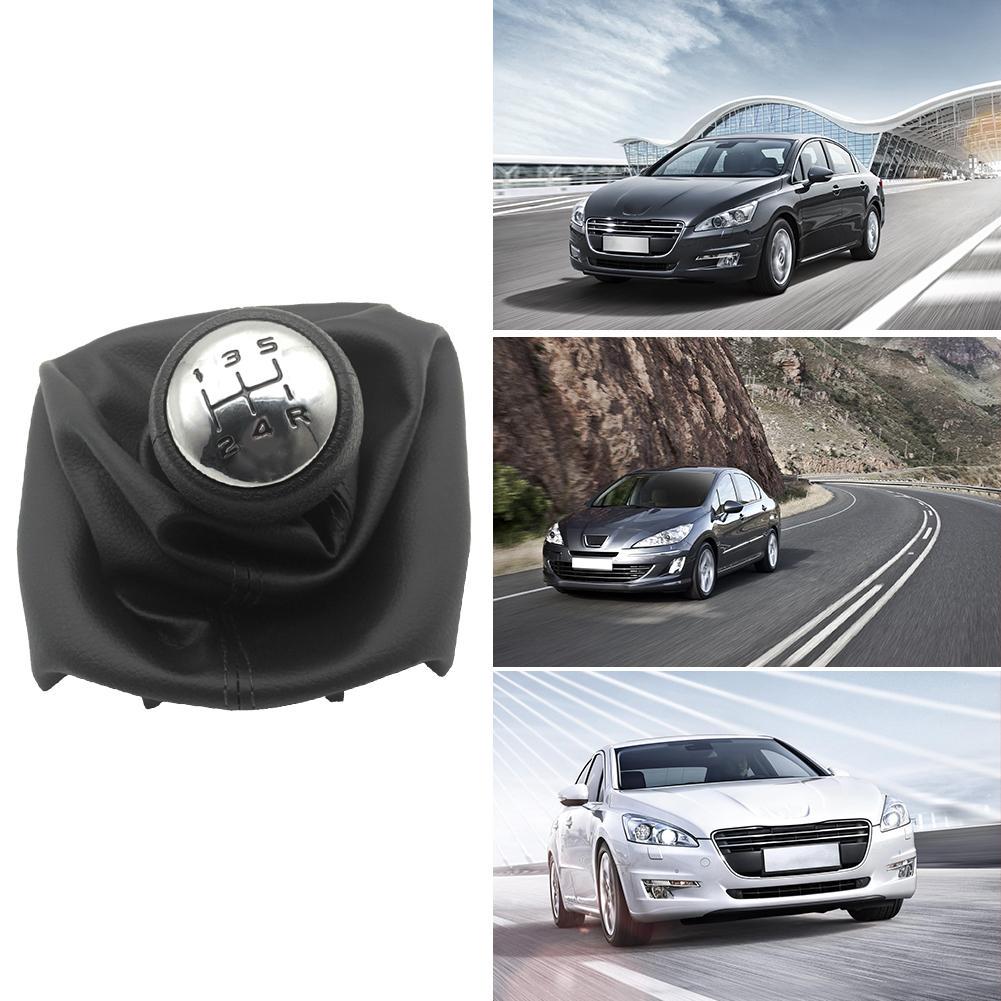 Buy 5 Speed Gear Shift Knob Shifter Boot for Peugeot 307 207 Citroen C3