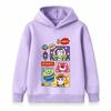 Kids Boys Girls Hoodie Cartoon Space Alien Bear Print Pullover Sweatshirt Casual Long Sleeve Top for Toddler Children
