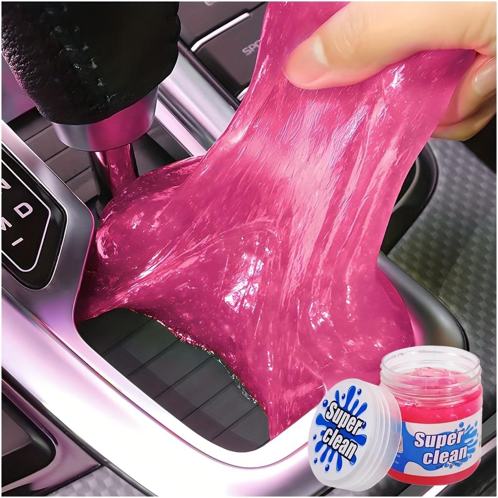 Gel per la pulizia dell'auto, Prodotti per la pulizia e la manutenzione degli interni dell'auto, Facile pulizia della polvere negli angoli, Universale per auto, Applicazione riutilizzabile di polvere appiccicosa