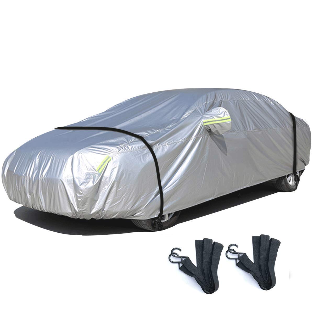 

LINFEN Car and Yellow Sand Includes Elastic Windproof Rope Size 490 x 190 x Cover, Waterproof, Dustproof, UV-Resistant, Protection, (Car 3XL 150cm)