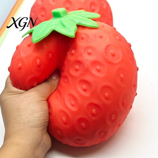 Anti Anxiety Squeeze Toy Stress Relief Pickle Toy, Reduction Cucumber Sensory Shaped Decompression Simulated Carrot Strawberry Pinch Fidget Focus Aid