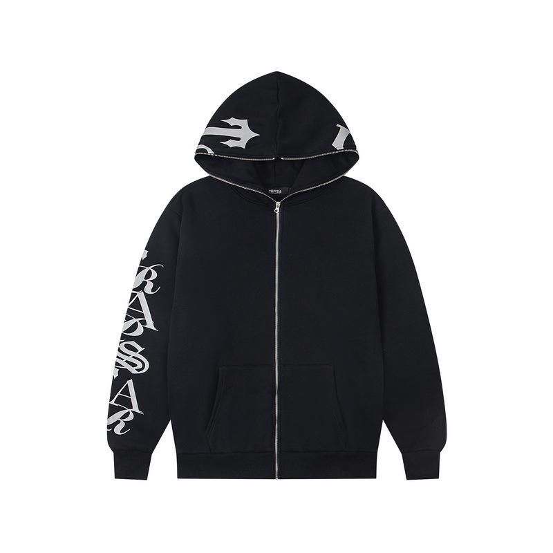 Trapstar Men's Winter Embroidered Hooded Down Jacket - American Street Hip Hop Style