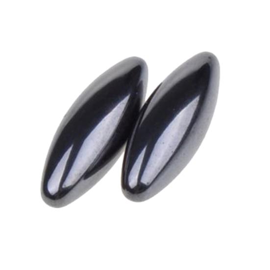 2Pcs Magnetic Therapy Health Stress Relief Ferrite Rugby Beads Hand Massager