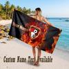 Bournemouth Football Design Beach Towel Custom Text Large Towel for Beach Vacation