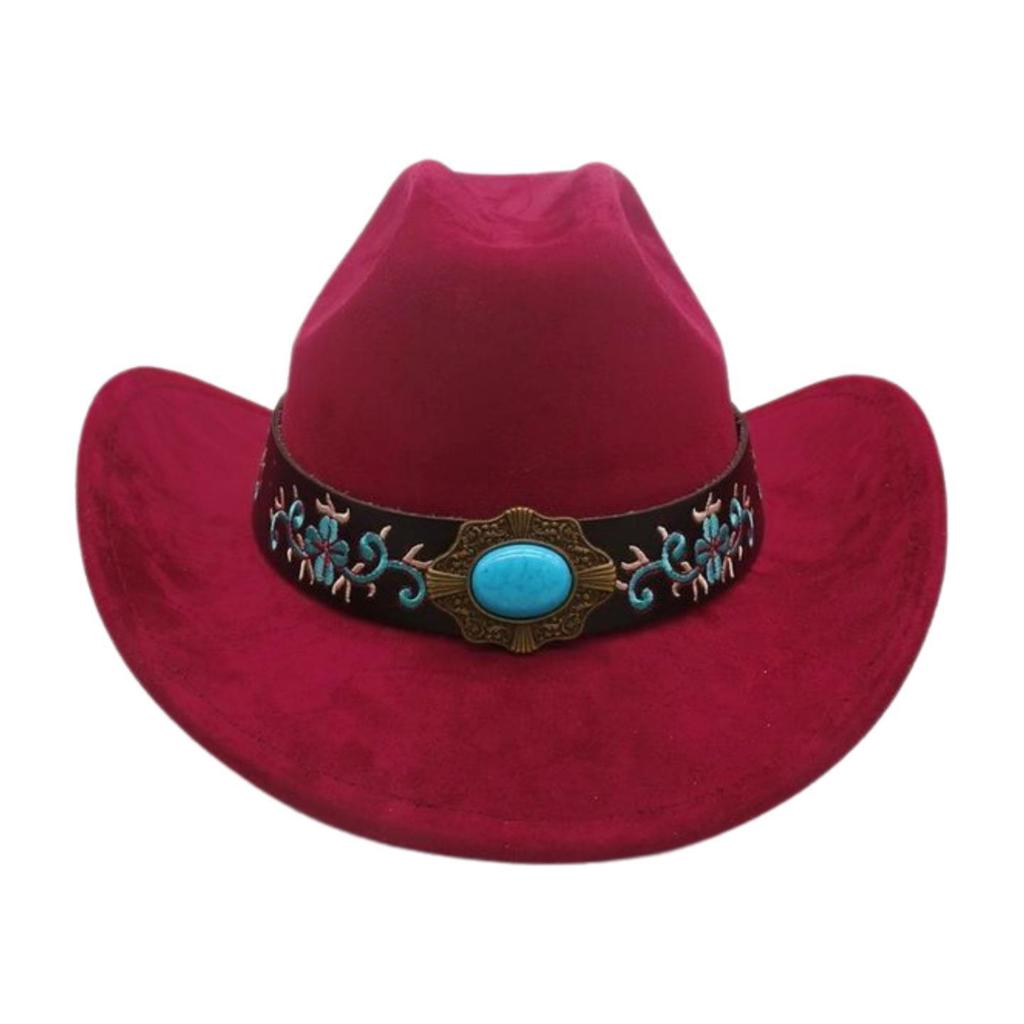 Foreign Trade  Tourism Top Hat Niche Western Cowboy Hat Niche Ethnic Style Skull Stage Dance Performance Hat