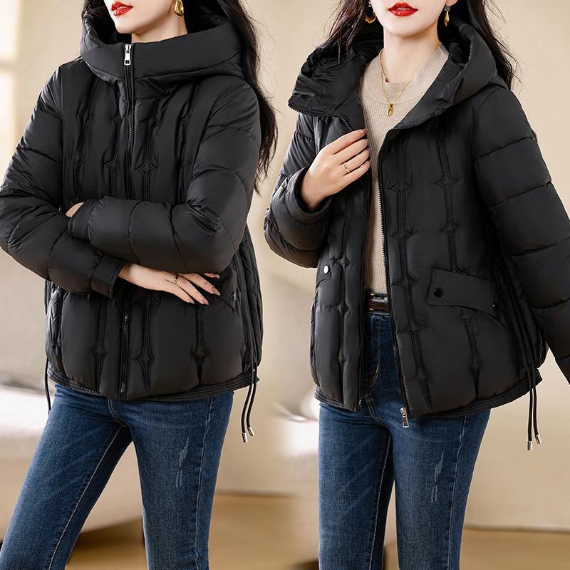 New cotton-padded women's winter short loose small thickened cotton-padded jacket hooded jacket
