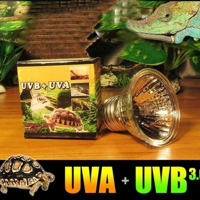 Pet Uva Uvb Sürüngen Kaplumbağa Isıtma Lambası Tam Güneş Lambaları Basking Pet 25W/50W/75W