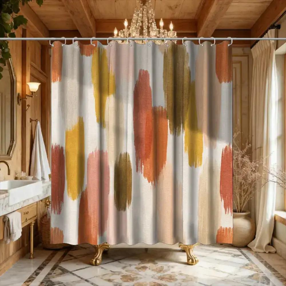 

1pc Bathroom Shower Curtain, Personal Color Salon, African Festival Shower Curtain, Includes 12 Hooks, 180*180cm Bathroom Curt 90x180cm