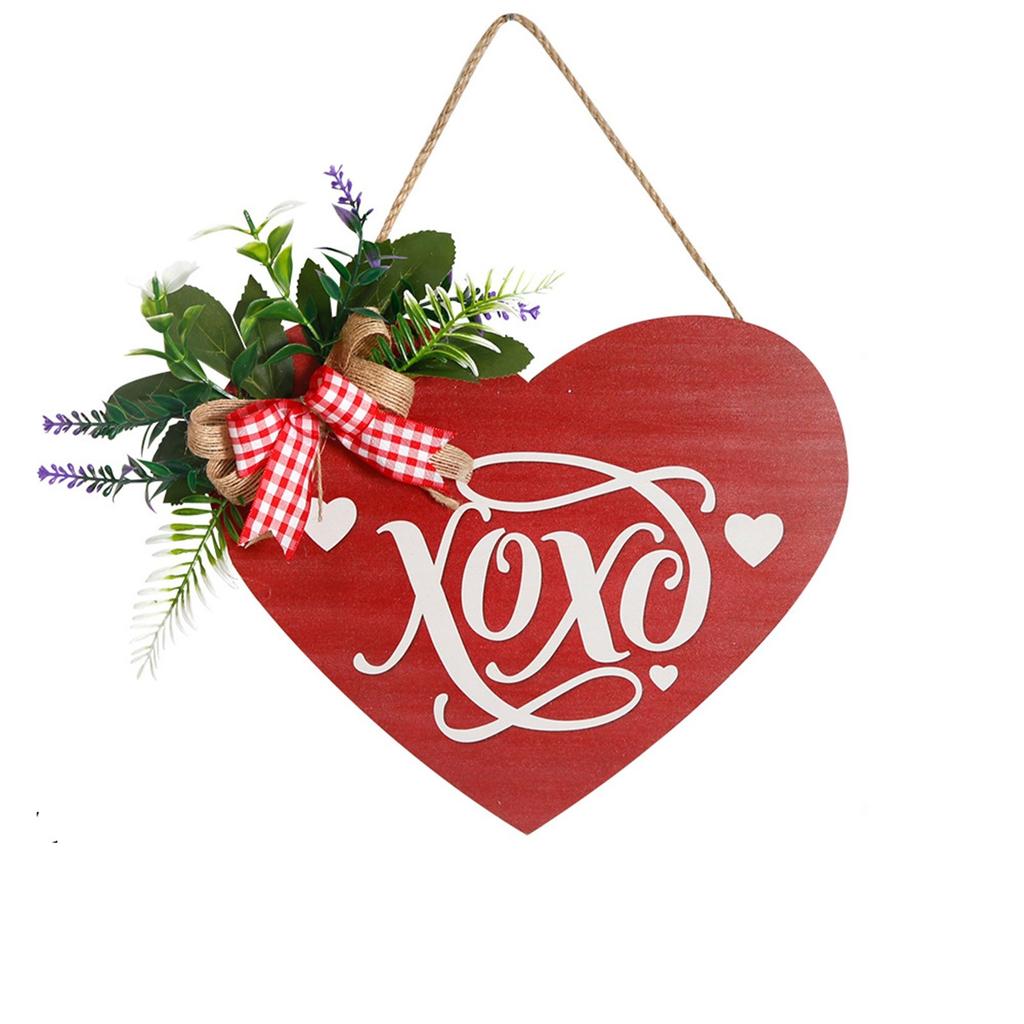 Door Hanging Sign Happy Valentine Day Pendant Wall Door Pendant Home Party Ornaments For Walls  Doors Decorations