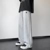 Men's Loose Embroidered Wide-Leg Sweatpants