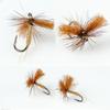 6PCS Elk Hair Caddis Dry Fly, High Floating Trout Fishing Flies, Artificial Insect Bait for River & Stream Fly Fishing