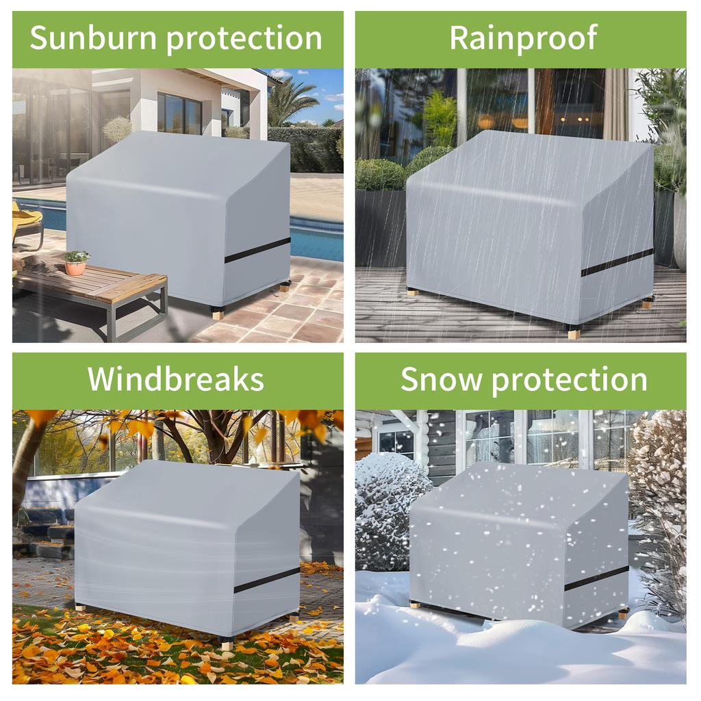 Waterproof Garden Chair Covers Rain Snow Proof for Outdoor Sofa Table Chairs Universal Furniture Protector Dust Proof