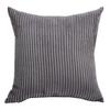 Supersoft Corduroy Cushion Cover Solid Striped Throw Pillow Covers Decorative Pillow Case for Sofa Bed Living Room Decoration