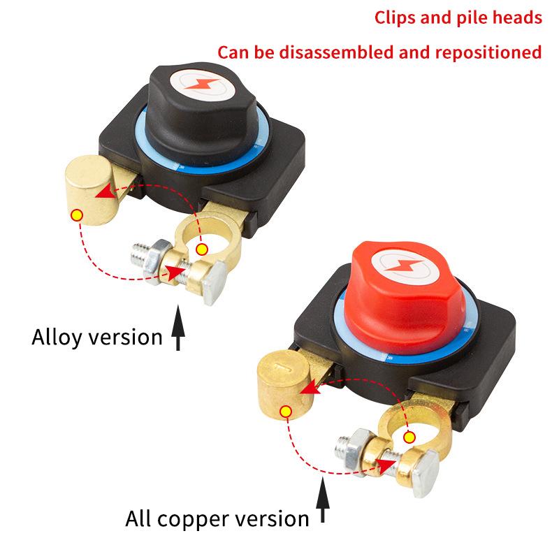 Top Post Battery Disconnect Switch Battery Disconnect Switch 3rd Gen Battery Kill Switch For Truck Boat RV Heavy Duty 12V-48V