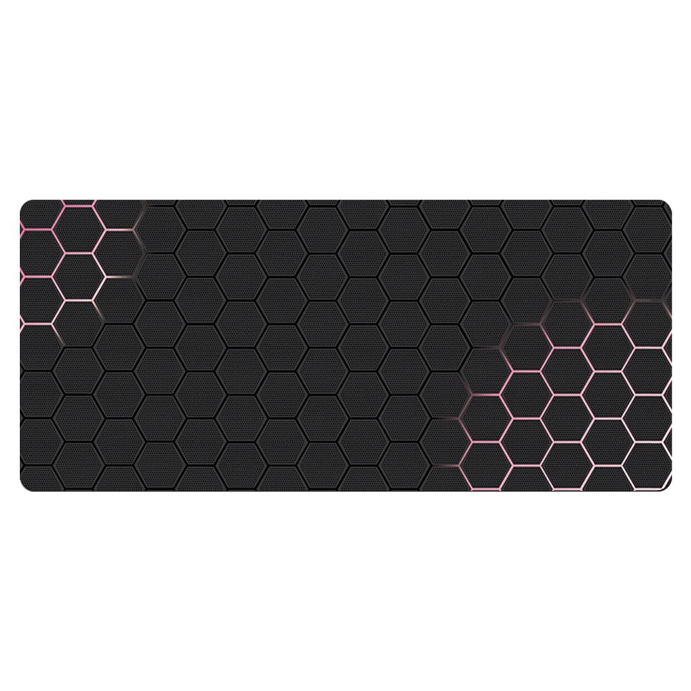 300x700x2mm Large Mouse Pad Honeycomb Pattern Anti-skid Rubber Desktop Mat