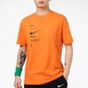 Nike Sportswear Swoosh Club Print Alphabet Crew Neck Short Sleeve T-Shirt Men Tops Orange DJ5374-801