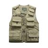 (SU)Men Photography Outdoors Mesh Multi-Pocket Sleeveless Jackets Vest Waistcoat