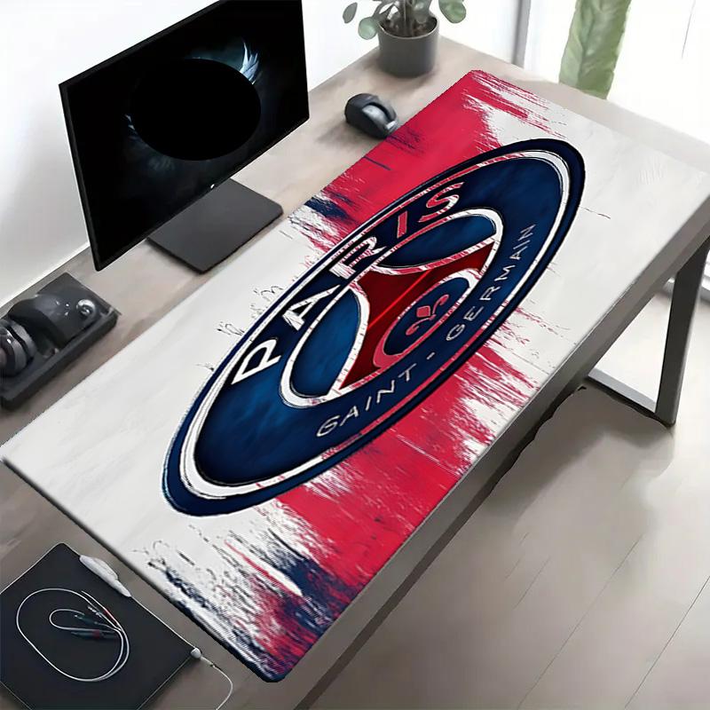 Paris Saint Germain Print Mouse Pad, Anti‑Slip Desktop keyboard Mat, for PC Laptop Gaming Working Daily Use, Cool Festival Birthday Gift