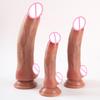 Soft Realistic Skin Feel Human Penis Cheap Dildo Double Silicone Suction Cup Thick Dick Anal Sex Toys Men Women Gay Strapon Cock