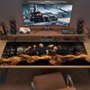 Chicago Fire Large Size Mouse Pad Large Gaming Table Cushion Nonslip Laptop Tablet Big Mousepad Xxl Mat Mini Pc Playmat With Lock Edge