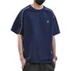 PLAYBOY Short-Sleeve T-Shirt for Men, Summer Men's Top, Trendy Loose-Fit Solid Color Pure Cotton Undershirt, Black, 3XL