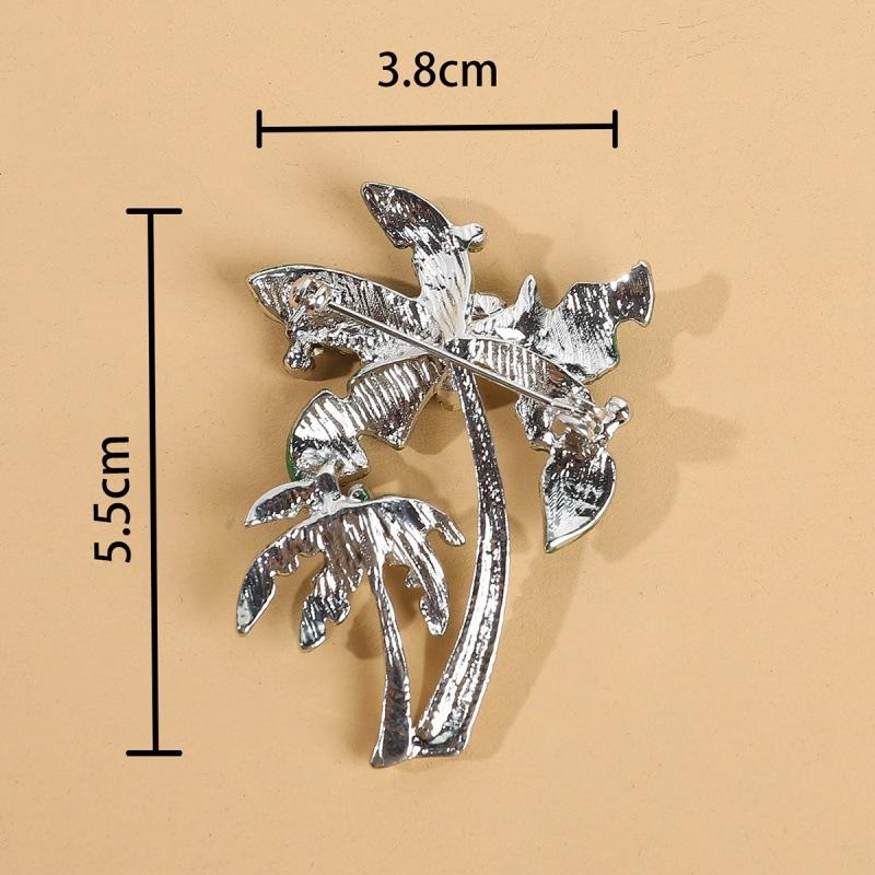Broșă Trendy din Aliaj cu Palmier Cardigan Pin Versatil Accesoriu la Modă pentru Decorarea Îmbrăcămintei Bijuterie Cadou