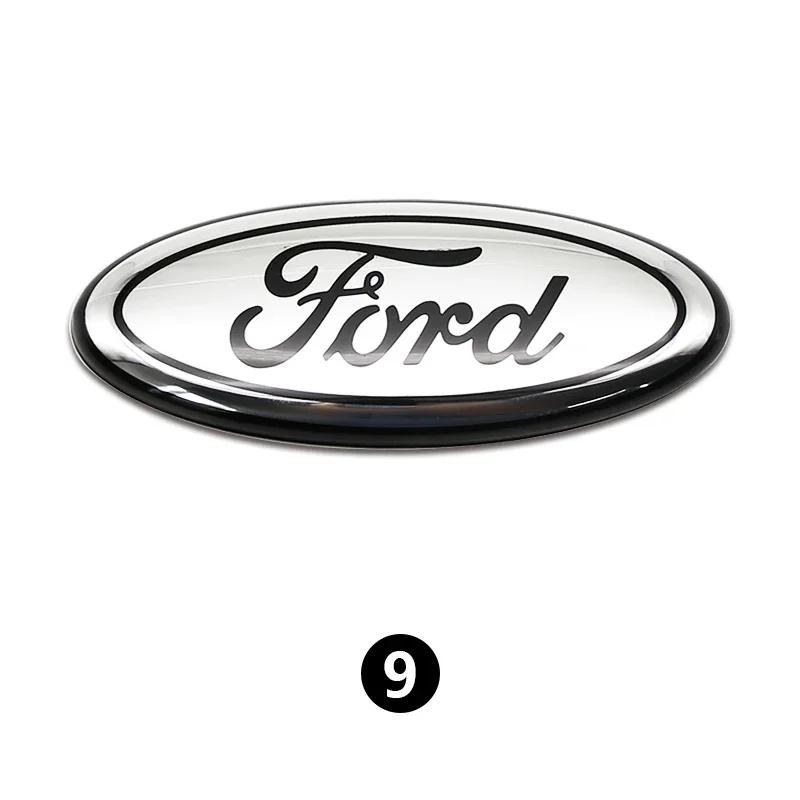Autosticker Ford Nieuw 2025 Heet Metaal Voorgrille Achterklep Embleem Stickers voor Ford Focus Mondeo Ranger 3D Auto Logo Badge Water