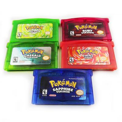 Cartuccia Card Zaffiro/Smeraldo/Rosso Fuoco/Verde Foglia/Rubino per Gioco Pokemon GBA