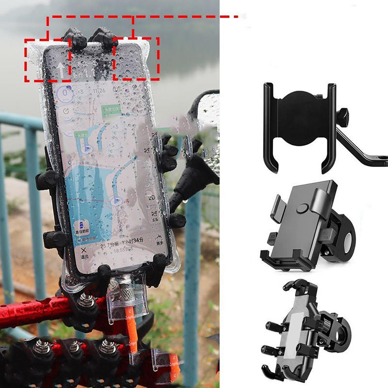 5PCS Outdoor Cycling Phone Bicycle Mount Bags Waterproof Transparent Cell Phone Touchscreen Protection Pouches
