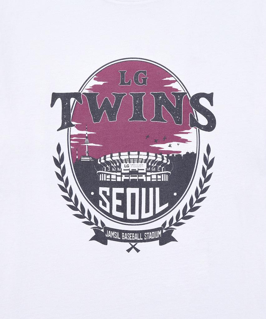 Hangugyaguwiwonhoe Musinsa X Kbo Ballpark Ver.2 Short Sleeve T-Shirt White [Seoul Lg Twins]