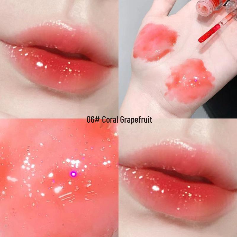 Shaqinuo Farbwechselndes Schimmer-Lipgloss-Set mit feuchtigkeitsspendendem, glänzendem Finish