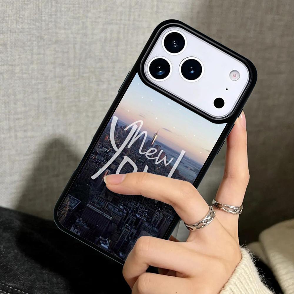 Hülle Case für iPhone 17 Air 16 Pro Max 15 Plus 11 13 Mini 14 12 Rückseite Handyhülle NEW YORK AMERIKANISCHE STADT