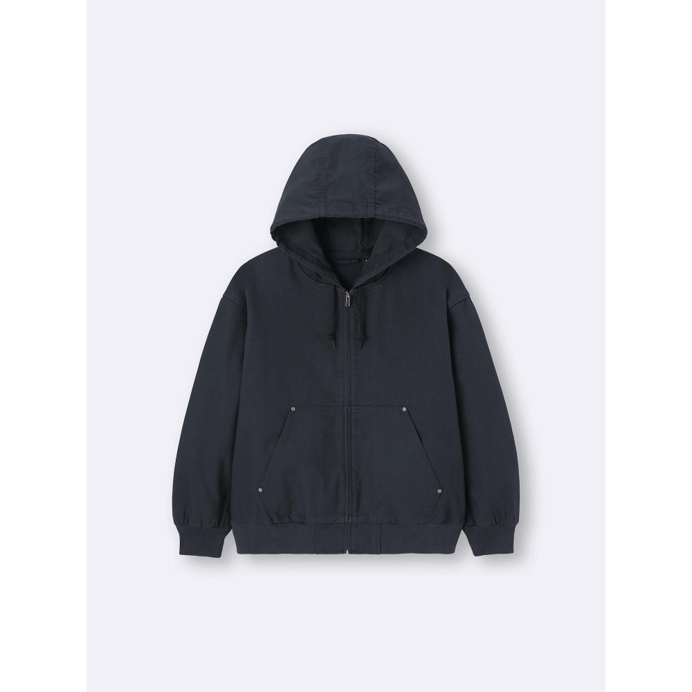 Gu By Uniqlo Cotton Zip Up Hoodie
