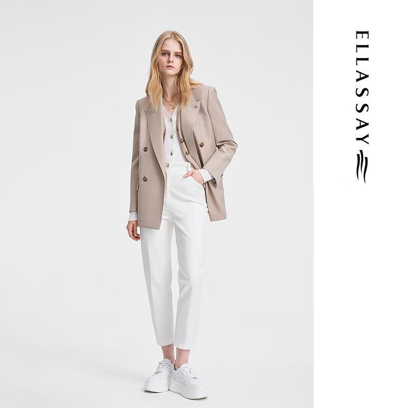 ELLASSAY Women's Comfort Cotton Trousers